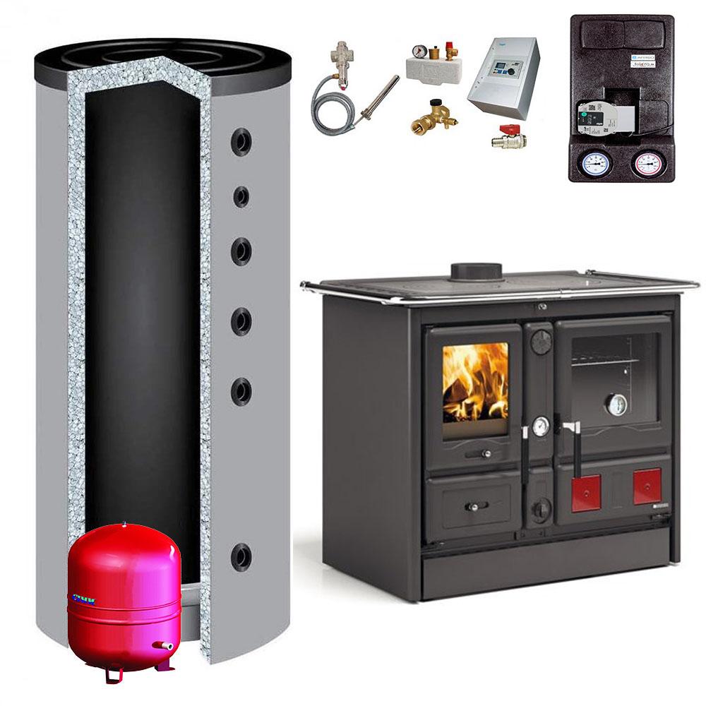 La Nordica Küchenherd wasserführend Termorosa XXL DSA Nero 18,4kW + Pufferspeicher <br>(Variante: Nero+Pufferspeicher ) La Nordica Küchenherd wasserführend Termorosa XXL DSA Nero 18,4kW + Pufferspeicher <br>(Variante: Nero+Pufferspeicher )